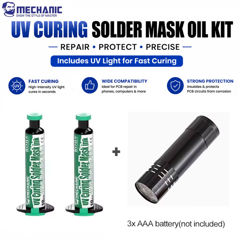 MECHANIC UV Solder Mask Green  - огляд і ціна Phone Sanitizer Uv
