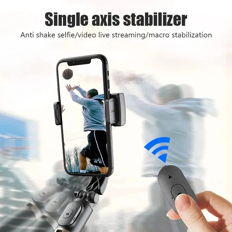 Q08 Handheld Gimbal Stabilisat - огляд і ціна Selfie Stick Tripod