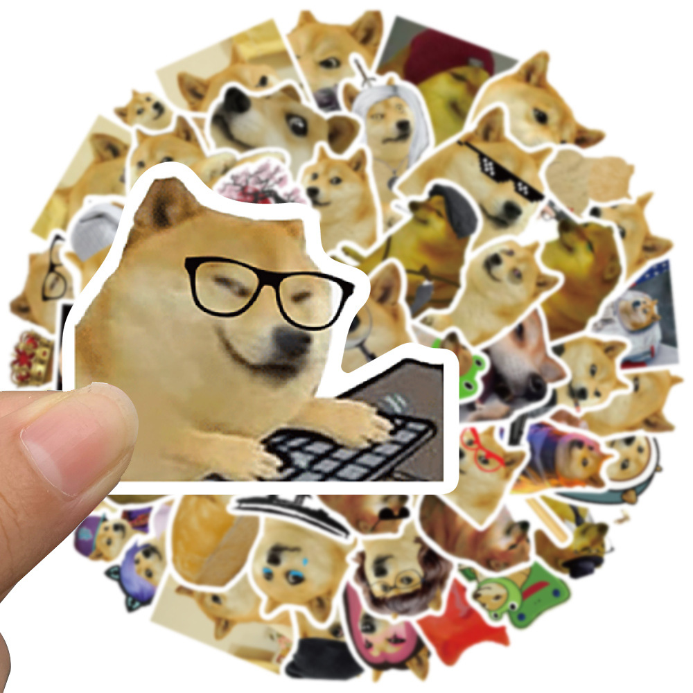 50Pcs Funny Doge MEME Stickers - огляд і ціна Phone Accessories For Kids