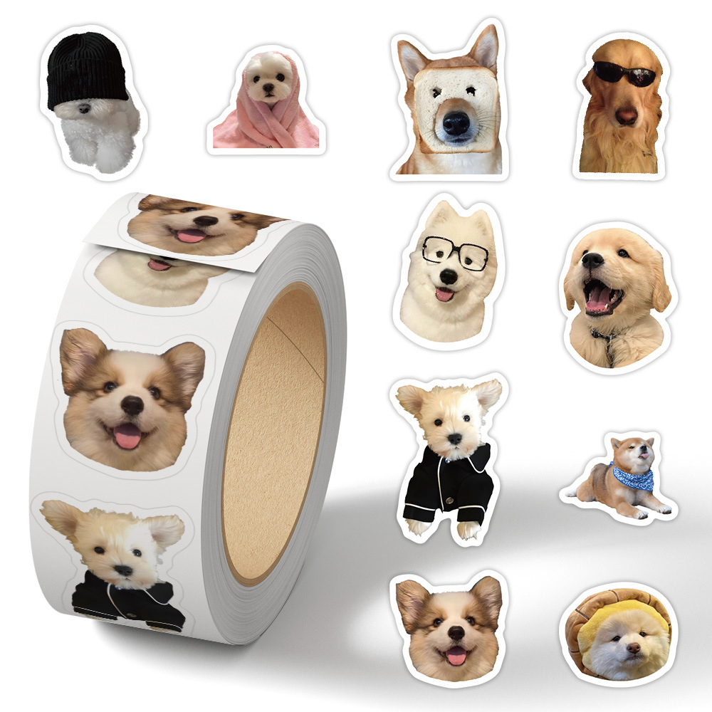 500pcs/roll Funny Cartoon Dog  - огляд і ціна Phone Accessories For Kids