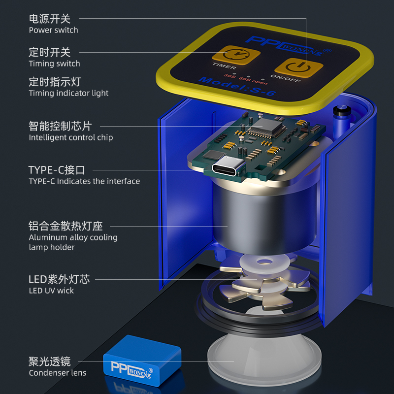 PPD Intelligent UV Curing Lamp - огляд і ціна Phone Sanitizer Uv