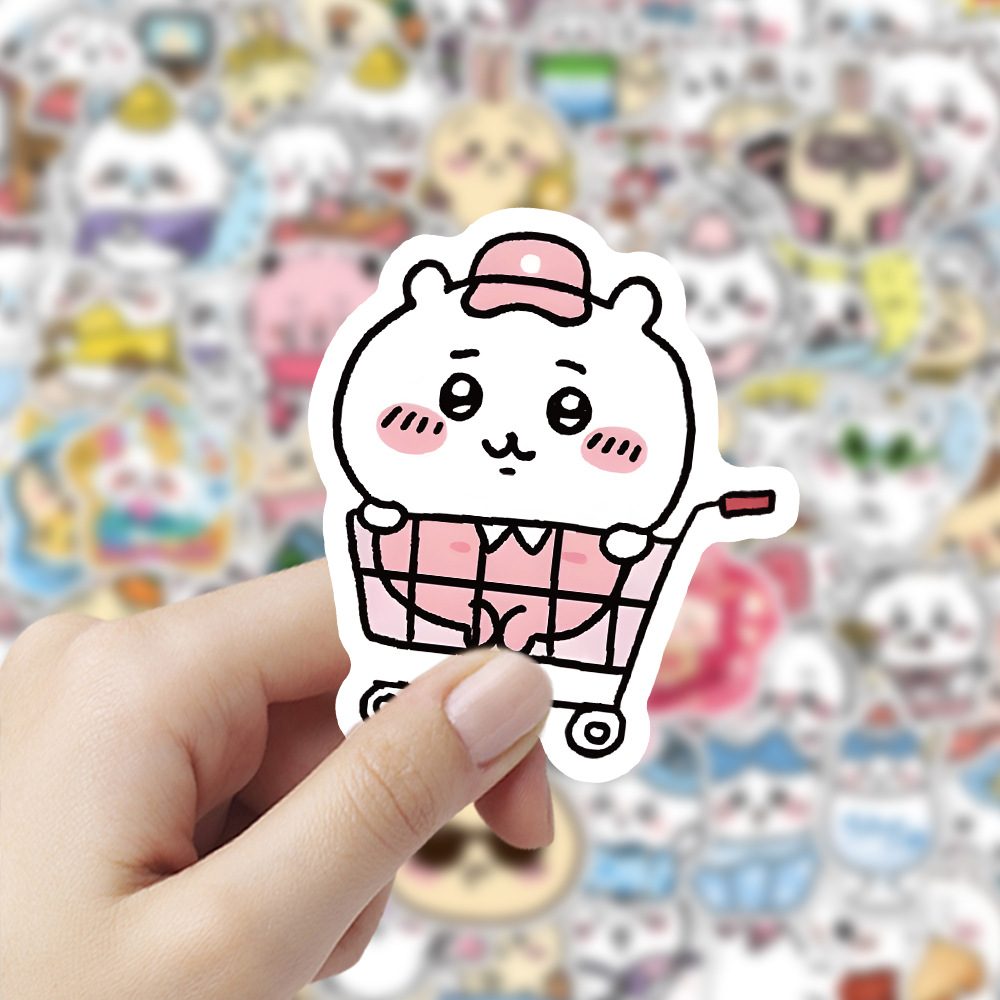 100Pcs Cute Chiikawa Stickers  - огляд і ціна Phone Accessories For Kids