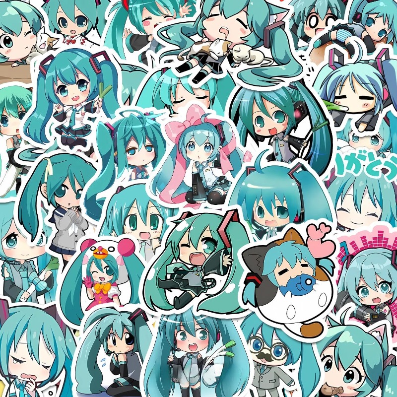 50pcs Hatsune Kawaii Miku Stic - огляд і ціна Phone Accessories For Kids