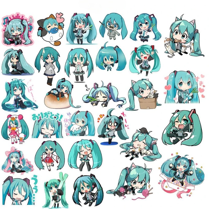 50pcs Hatsune Kawaii Miku Stic - огляд і ціна Phone Accessories For Kids
