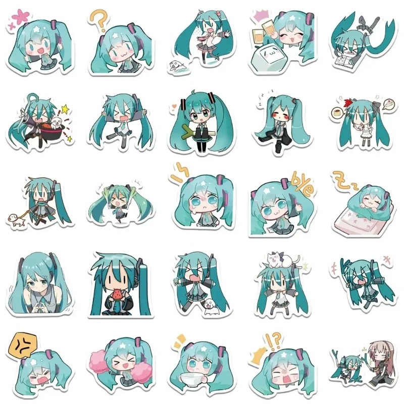 50pcs Hatsune Kawaii Miku Stic - огляд і ціна Phone Accessories For Kids