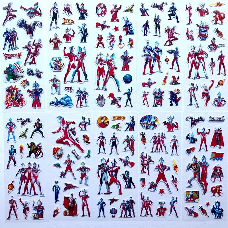 10pcs Cartoon Ultraman 3D Bubb - огляд і ціна Phone Accessories For Kids