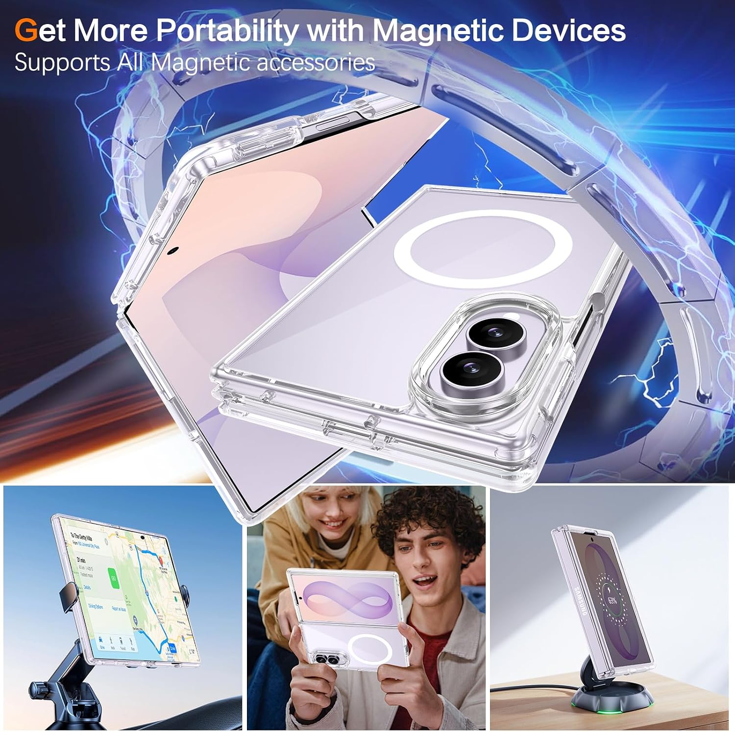 Clear Magnetic Shockproof Phon - огляд і ціна Magsafe Wireless Charger
