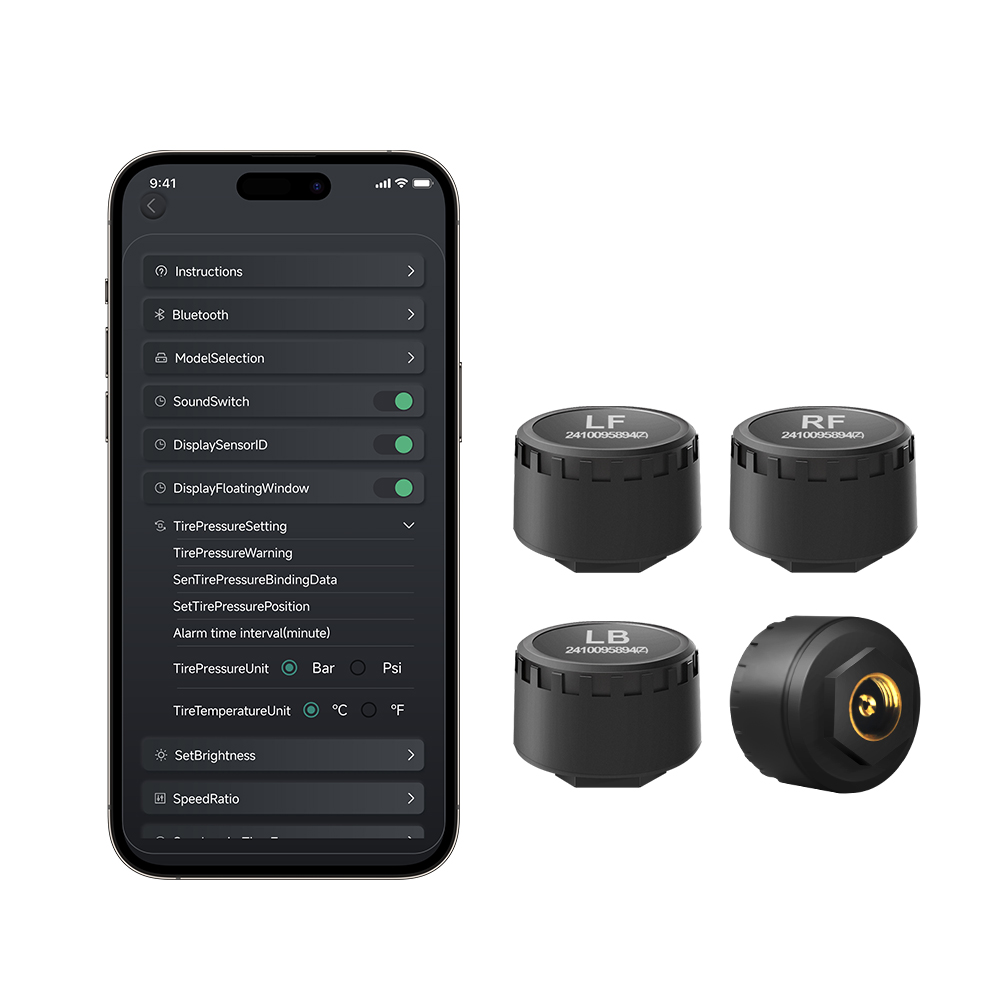 Car TPMS 4 Sensors Bluetooth T - огляд і ціна Phone Accessories App